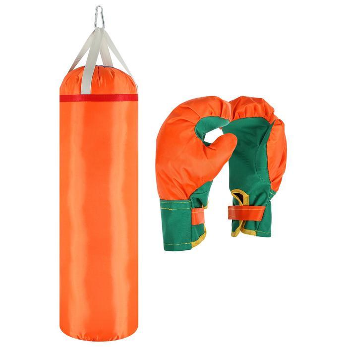 Набор боксёрский детский «Гигант»: перчатки, груша, d=25 см, h=80 см, цвета МИКС - фото 3 - id-p223796499