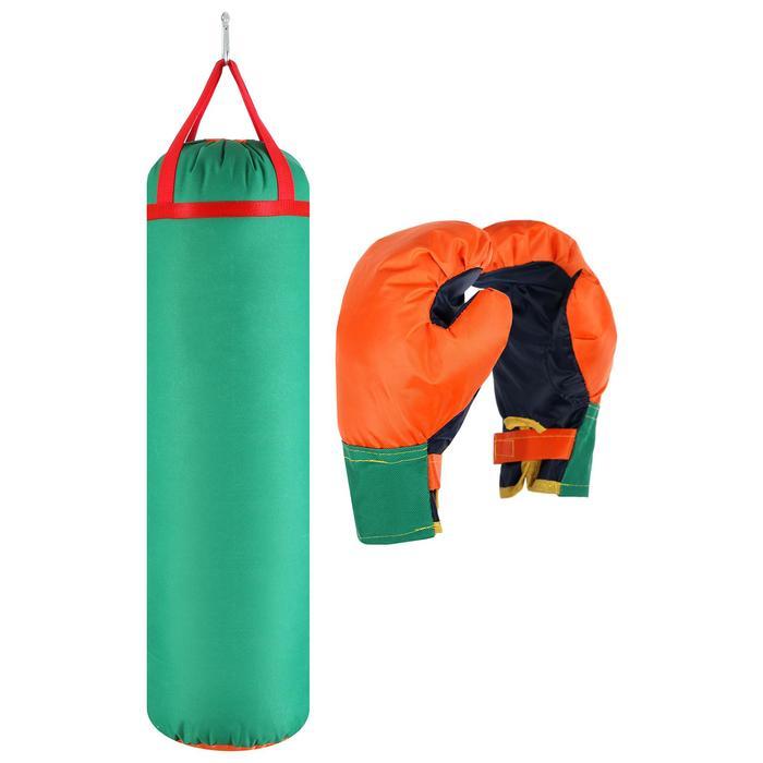 Набор боксёрский детский «Гигант»: перчатки, груша, d=25 см, h=80 см, цвета МИКС - фото 4 - id-p223796499