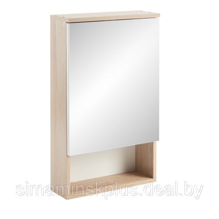 Зеркало-шкаф для ванной комнаты "Вена 45" белый/сонома, 45 х 70 х 13,6 см - фото 1 - id-p223798018