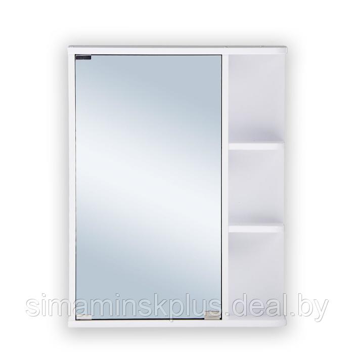 Зеркало-шкаф для ванной комнаты "Стандарт 55" правый, 70 см х 55 см х 12 см - фото 2 - id-p223798023