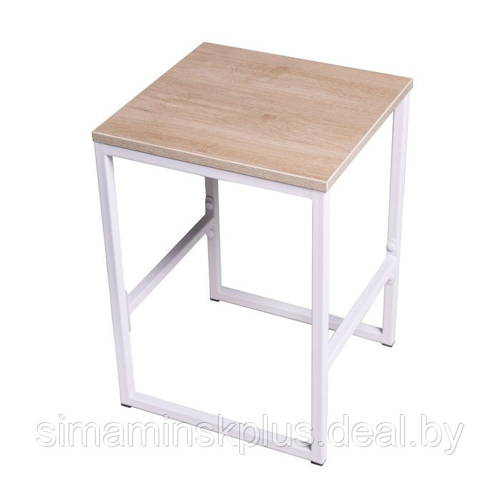 Журнальный столик "ENERGY loft", 52 х 34 х 30 см, белый, дуб сантана - фото 6 - id-p223798782