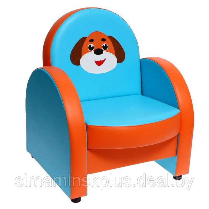 Комплект мягкой мебели «Агата. Домашние животные», голубо-оранжевый - фото 2 - id-p223799288