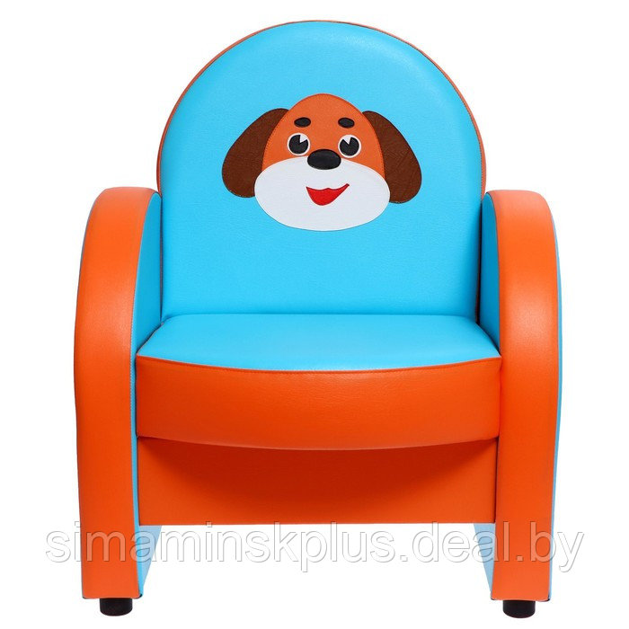 Комплект мягкой мебели «Агата. Домашние животные», голубо-оранжевый - фото 3 - id-p223799288