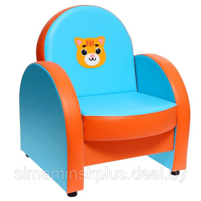 Комплект мягкой мебели «Агата. Домашние животные», голубо-оранжевый - фото 6 - id-p223799288