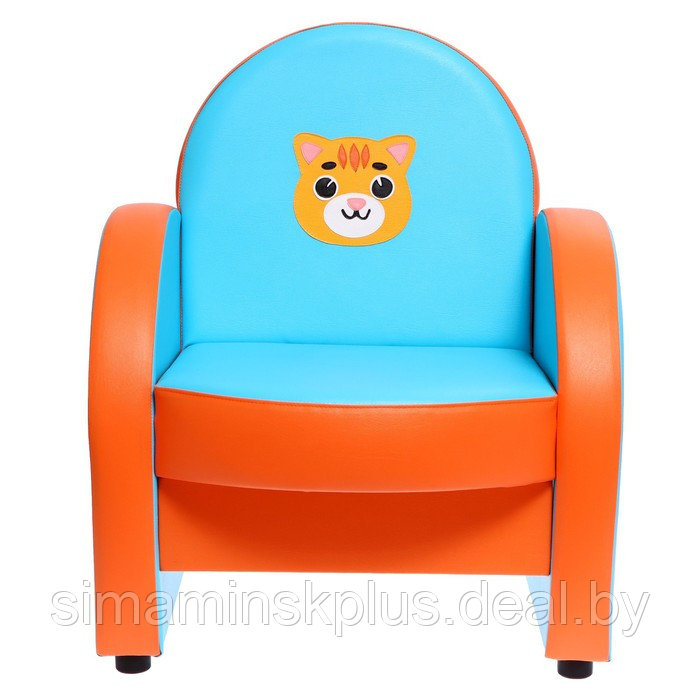 Комплект мягкой мебели «Агата. Домашние животные», голубо-оранжевый - фото 7 - id-p223799288