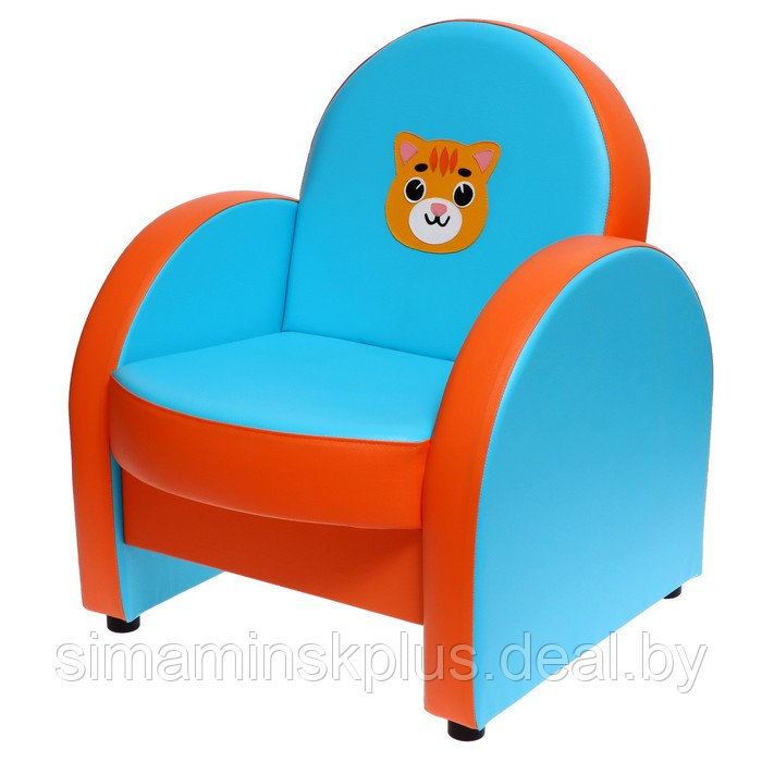 Комплект мягкой мебели «Агата. Домашние животные», голубо-оранжевый - фото 8 - id-p223799288