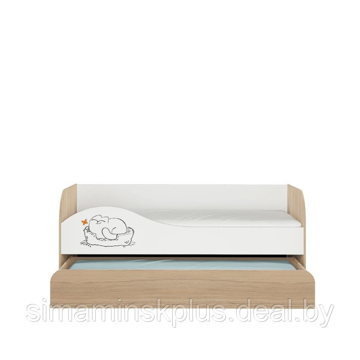Кровать двухуровневая «Кот 900.1», цвет туя светлая / белый - фото 4 - id-p223799291