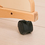 Детская кроватка «Мишутка» на колёсах или качалке, цвет бежевый, фото 6