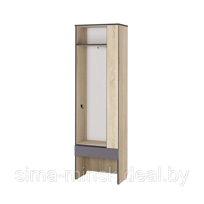 Шкаф с зеркалом «Эльза 2», 600 × 350 × 2000 мм, цвет дуб сонома - фото 2 - id-p223798454