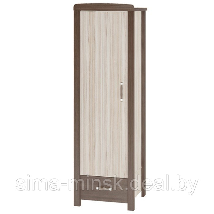 Шкаф одностворчатый, 600 × 450 × 1910 мм, цвет шамони / карамель - фото 1 - id-p223797979
