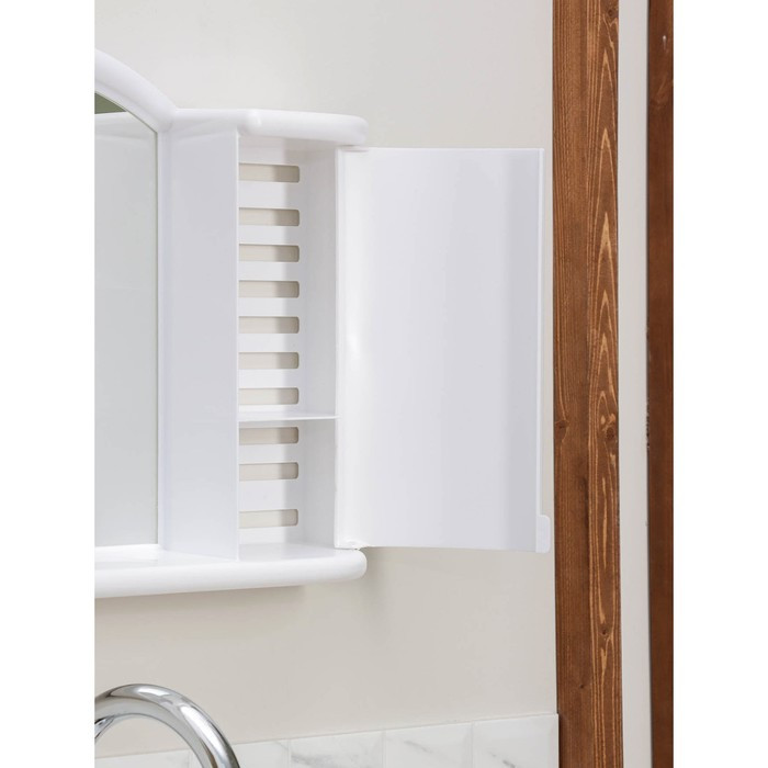 Шкафчик зеркальный для ванной комнаты «Арго», цвет снежно-белый - фото 8 - id-p223799703