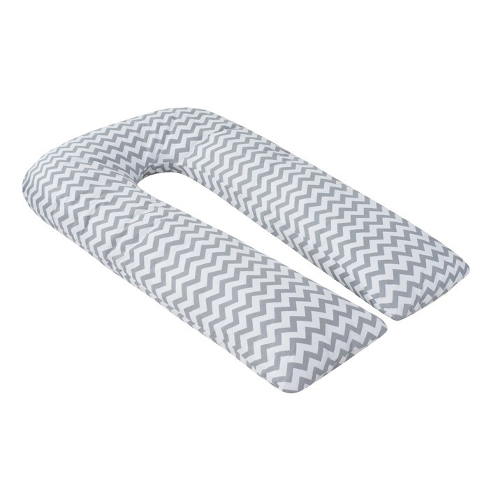 Подушка для беременных U-образная, размер 35 × 340 см, зигзаг серый - фото 1 - id-p223799514