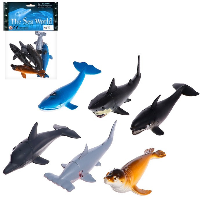 Набор морских животных «Подводный мир», 6 фигурок - фото 1 - id-p223799803