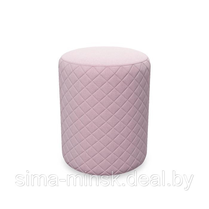 Пуф стёганый «Розалия», 410 × 410 × 450 мм, цвет розовый - фото 1 - id-p223798595