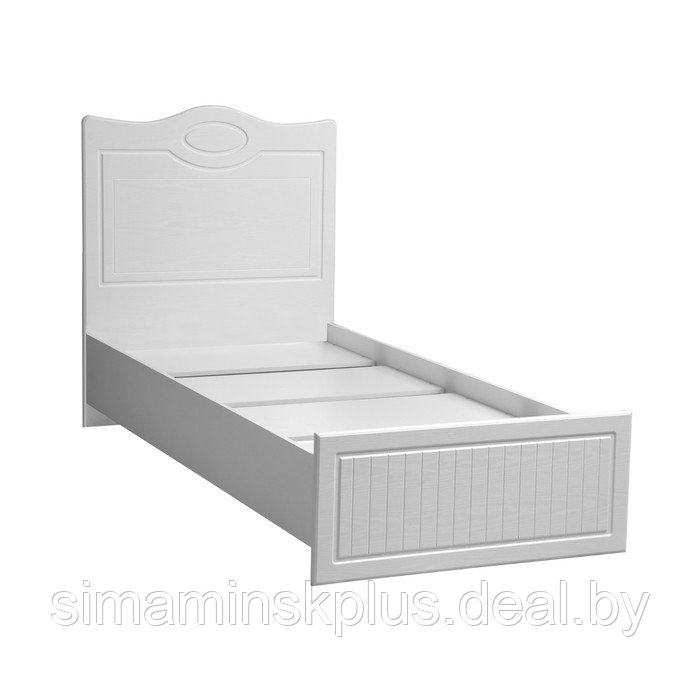 Кровать одинарная с настилом «Монако», 900×2000 мм, цвет белый - фото 1 - id-p223800164
