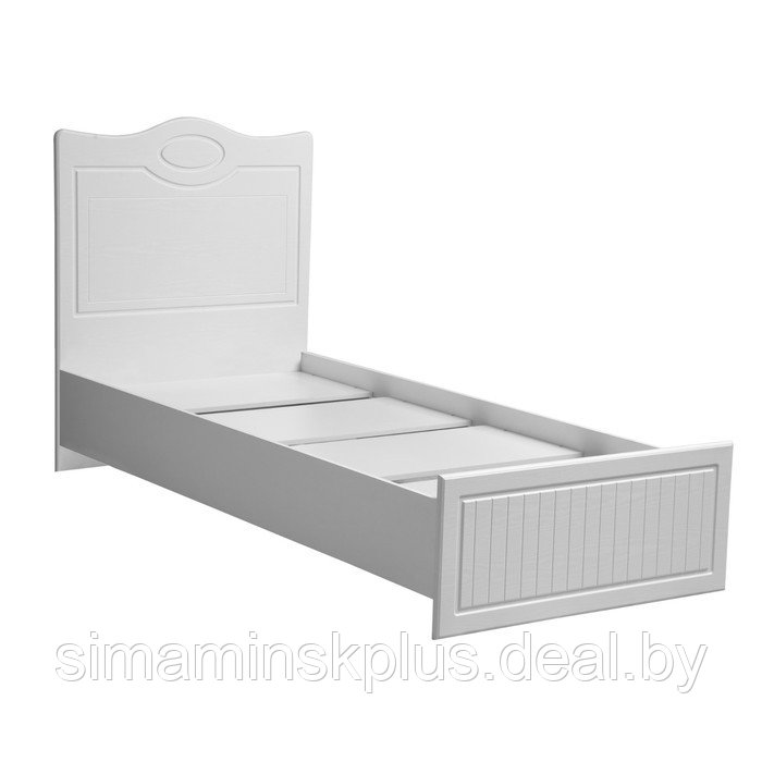 Кровать одинарная с настилом «Монако», 900×2000 мм, цвет белый - фото 2 - id-p223800164