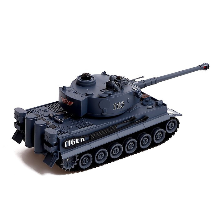 Танковый бой Т34 vs Tiger, на радиоуправлении, 2 танка, свет и звук - фото 5 - id-p223800400