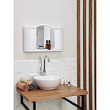 Шкафчик зеркальный для ванной комнаты «Арго», цвет снежно-белый, фото 4