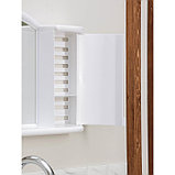 Шкафчик зеркальный для ванной комнаты «Арго», цвет снежно-белый, фото 8