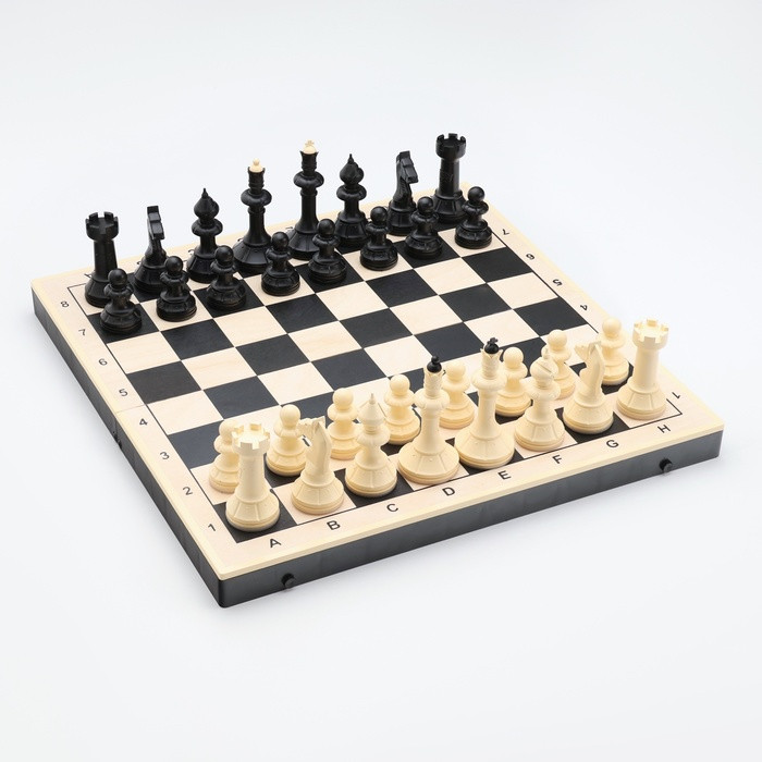 Шахматы гроссмейстерские с шашками, 40х40 см, набор 2в1 «Айвенго» король h=10 см - фото 1 - id-p223800548