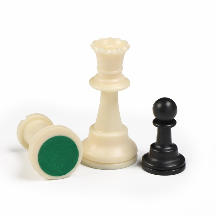 Шахматы гроссмейстерские, турнирные 43х43 см, фигуры пластик, король h-10 см, пешка h=4.5 см - фото 2 - id-p223800551