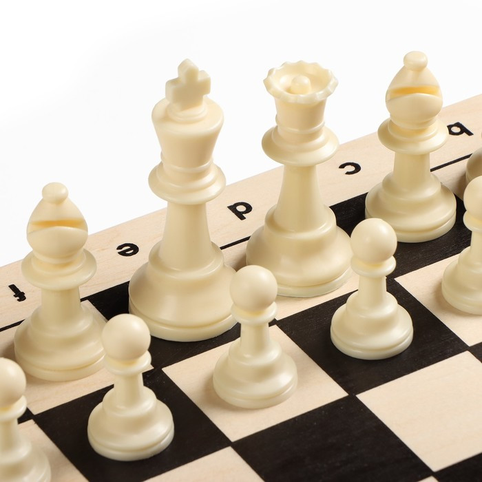 Шахматы гроссмейстерские, турнирные 43х43 см, фигуры пластик, король h-10 см, пешка h=4.5 см - фото 5 - id-p223800551