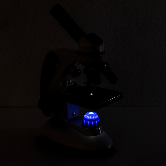 Микроскоп лабораторный кратность 40,100,400, подсветка - фото 9 - id-p223800709
