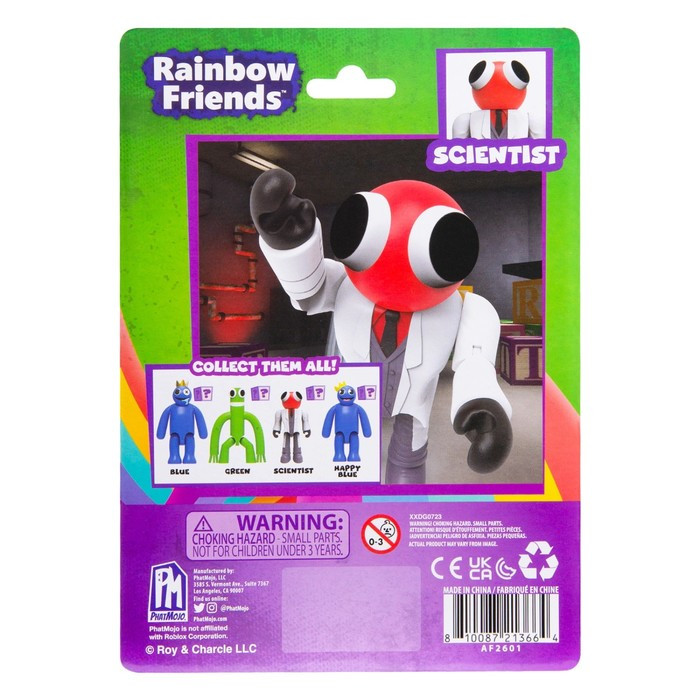 Фигурка Roblox Rainbow Friends Scientist, 13 см, 6+ - фото 6 - id-p223800847