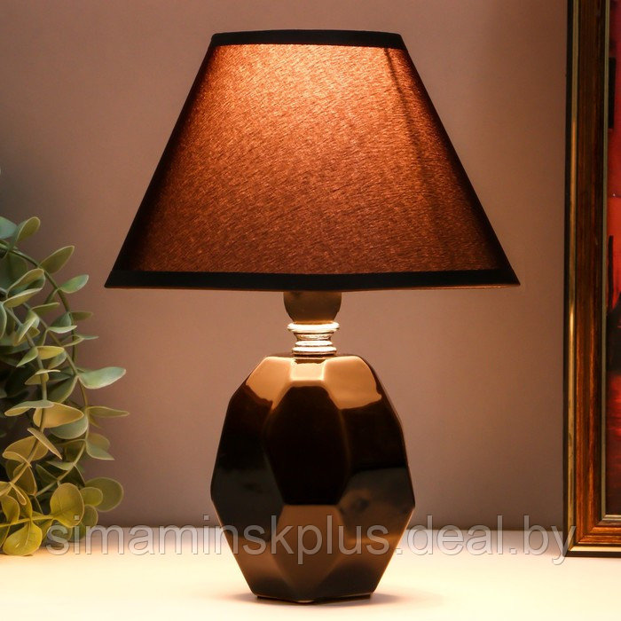 Настольная лампа "Жаклин" E14 40Вт черный 18х18х24 см RISALUX - фото 2 - id-p223801246