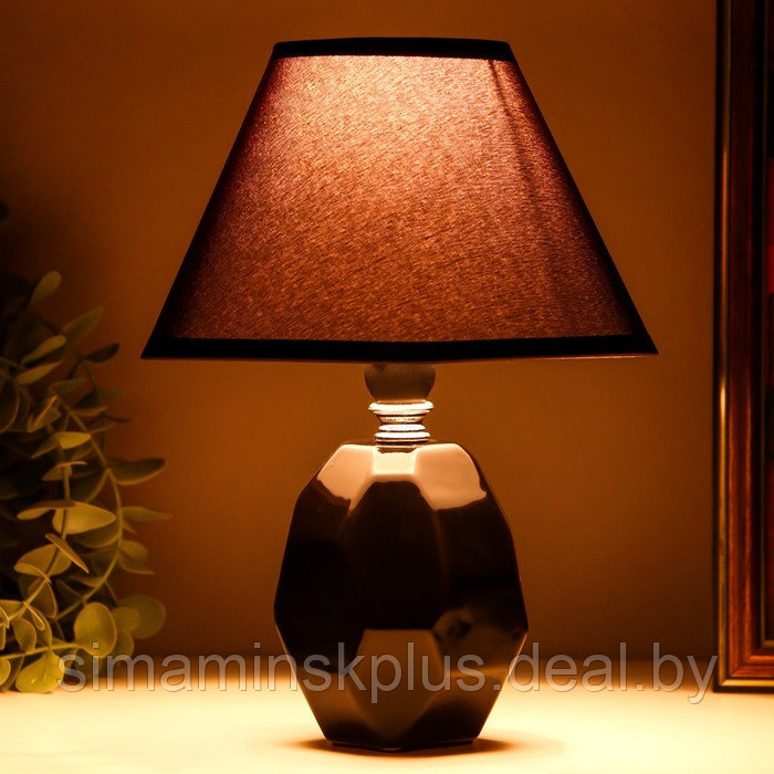 Настольная лампа "Жаклин" E14 40Вт черный 18х18х24 см RISALUX - фото 3 - id-p223801246