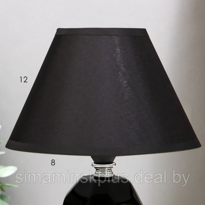 Настольная лампа "Жаклин" E14 40Вт черный 18х18х24 см RISALUX - фото 4 - id-p223801246