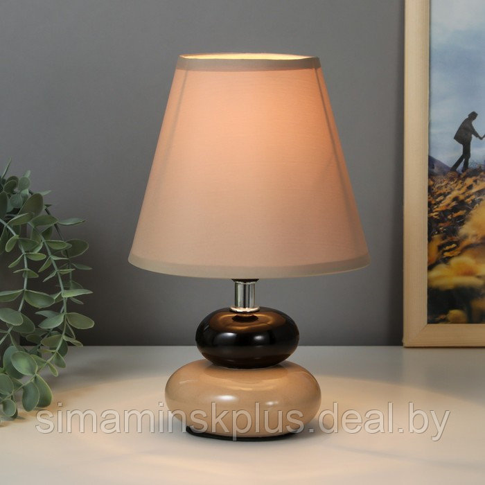 Настольная лампа 16878/1GR+BK E14 40Вт серо-черный 16х16х25 см RISALUX - фото 2 - id-p223801264