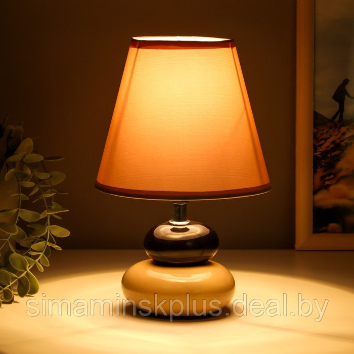 Настольная лампа 16878/1GR+BK E14 40Вт серо-черный 16х16х25 см RISALUX - фото 3 - id-p223801264