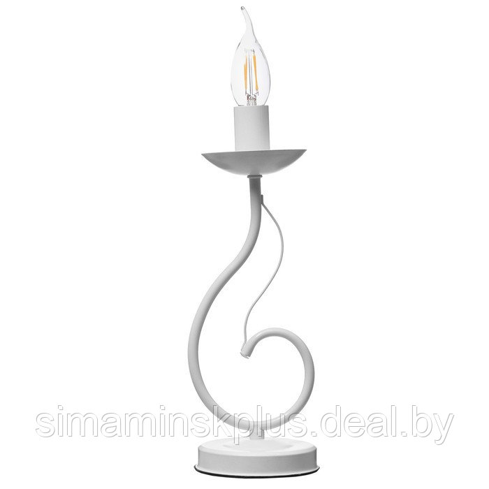 Настольная лампа "Герцогиня" 1х15Вт Е14 белая RISALUX - фото 9 - id-p223801282