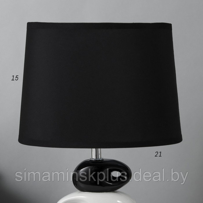 Настольная лампа 16876/1RD+WT E14 40Вт бело-черный 23х16х34 см RISALUX - фото 5 - id-p223801283