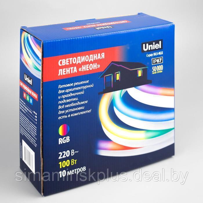 Гибкий неон Uniel 8 × 16 мм, IP67, 10 м, SMD2835, 80 LED/м, 220 В, свечение RGB - фото 7 - id-p223801144