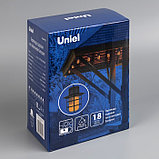 Гирлянда Uniel «Нить» 1.8 м с насадками «Фонарики», IP44, тёмная нить, 72 LED, эффект пламени , 1 режим,, фото 7