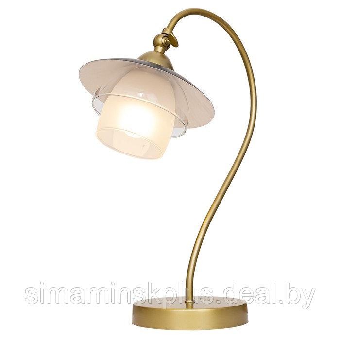 Настольная лампа B71082/1T BK+SGD WT, 40Вт E27, цвет золото - фото 1 - id-p223801395