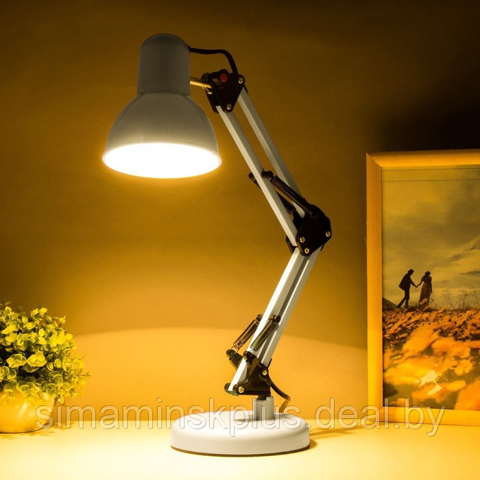 Настольная лампа "Уникум" Е27 15Вт белый 14,5х15х57 см - фото 3 - id-p223801502