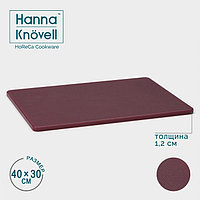 Доска профессиональная разделочная, 40×30 см, толщина 1,2 см, цвет бордовый