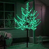 Светодиодное дерево «Зелёный клён» 2 м, 900 LED, постоянное свечение, 220 В, свечение белое