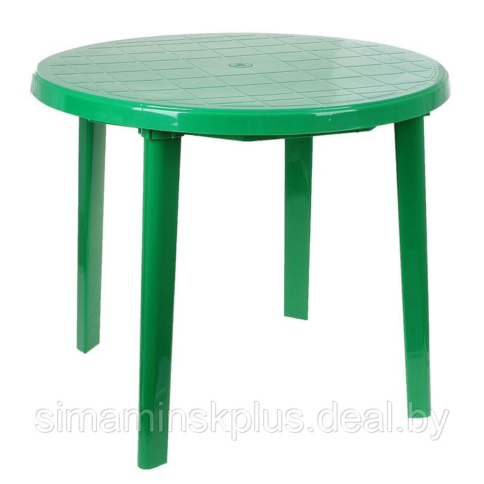 Стол круглый, 90х90х75 см, цвет зелёный - фото 3 - id-p223802071