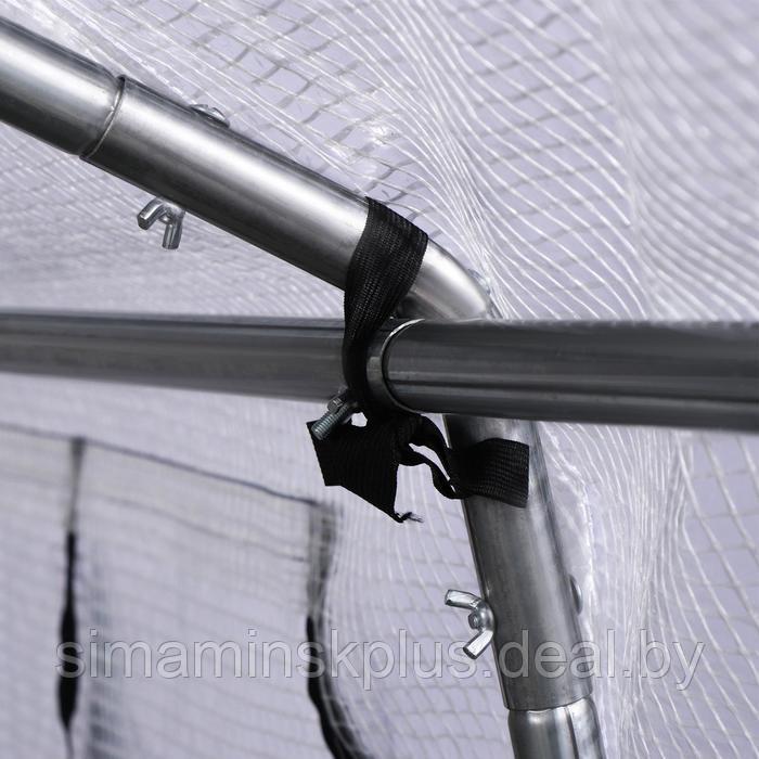 Каркас теплицы "Олимпия" оцинк., 4х2х2 м, труба 25 мм, с тентом из армированной пленки - фото 3 - id-p223802369