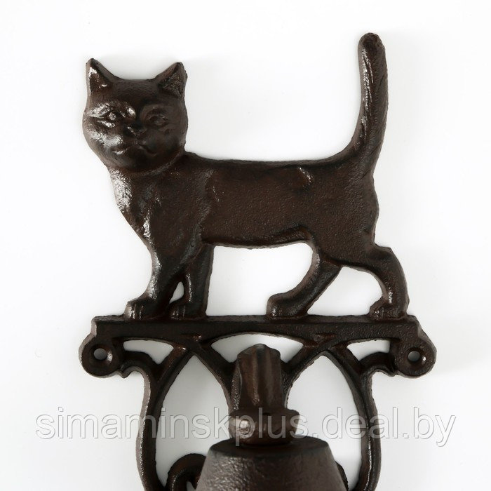 Колокол сувенирный чугун "Кот, гуляющий по крыше" 23,5х13,5х13 см - фото 4 - id-p223802583