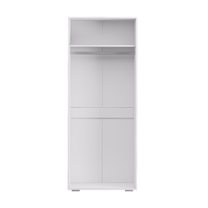 Шкаф 2-створчатый «Акцент №22», 800 × 523 × 2020 мм, цвет белый / цемент светлый - фото 4 - id-p223802694