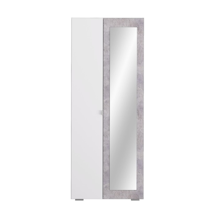 Шкаф 2-створчатый «Акцент №22», 800 × 523 × 2020 мм, цвет белый / цемент светлый - фото 5 - id-p223802694