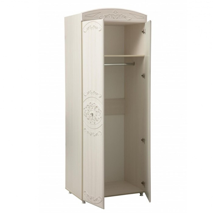 Шкаф 2-х дверный комбинированный «Каролина», 802×584×2190 мм, патина, вудлайн кремовый - фото 2 - id-p223802705