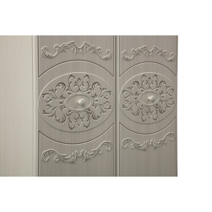 Шкаф 2-х дверный комбинированный «Каролина», 802×584×2190 мм, патина, вудлайн кремовый - фото 3 - id-p223802705