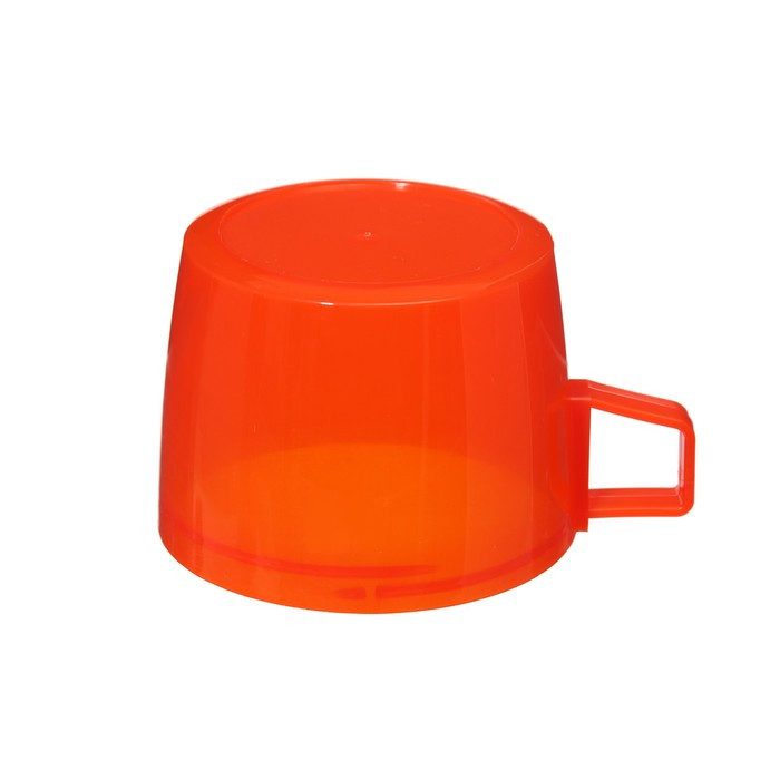 Термос 450 мл, со стеклянной колбой, с кружкой, 12 х 25 см, оранжевый - фото 6 - id-p223803047