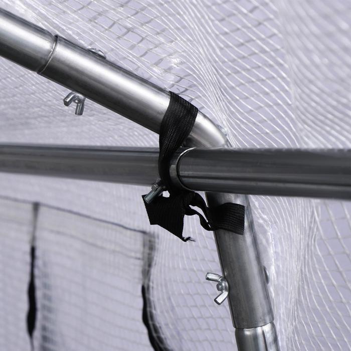 Каркас теплицы "Олимпия" оцинк., 4х2х2 м, труба 25 мм, с тентом из армированной пленки - фото 3 - id-p223803375